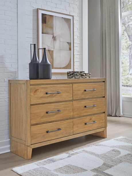 Sherbana Light Brown Dresser