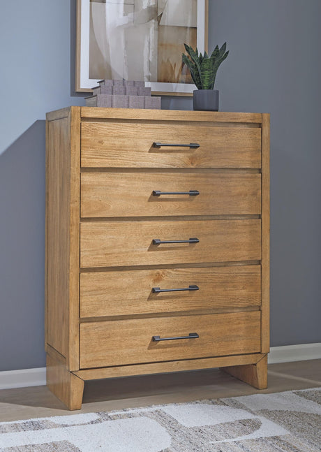 Sherbana Light Brown Chest of Drawers