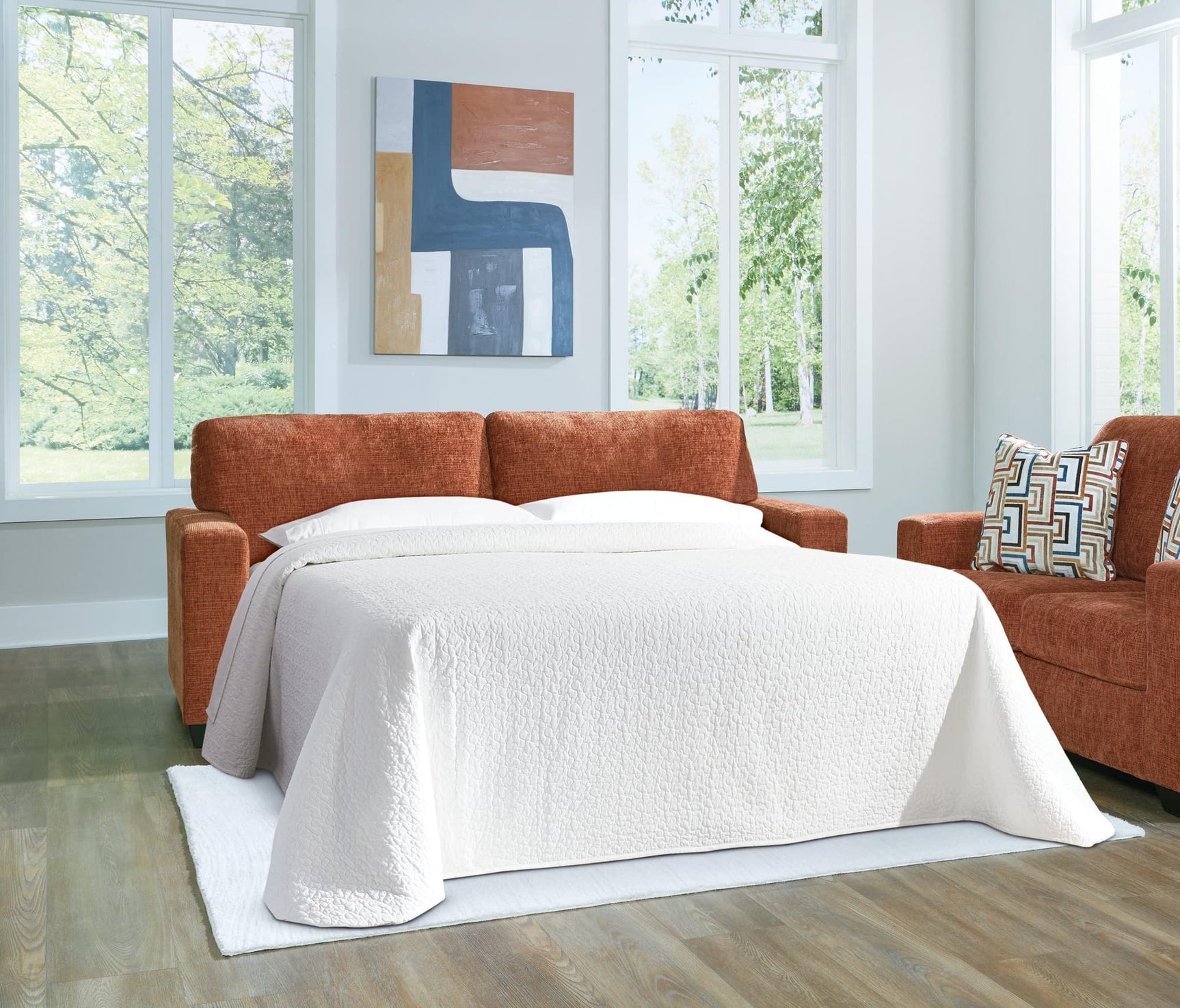 Aviemore Spice Chenille Queen Sofa Sleeper