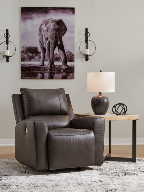 Boxmere Storm Leather Power Recliner