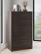 Prendonea Charcoal Chest of Drawers
