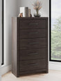 Prendonea Charcoal Chest of Drawers