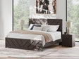 Prendonea Charcoal King Panel Bed