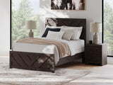 Prendonea Charcoal Full Panel Bed