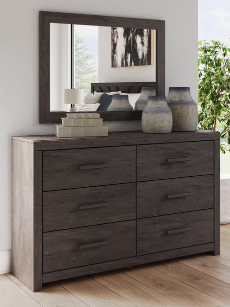 Prendonea Charcoal Dresser and Mirror