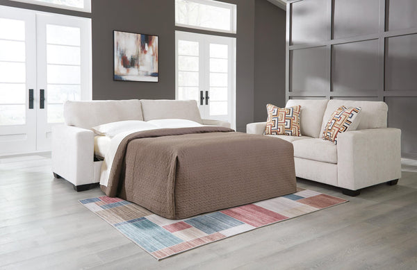 Aviemore Stone Chenille Queen Sofa Sleeper