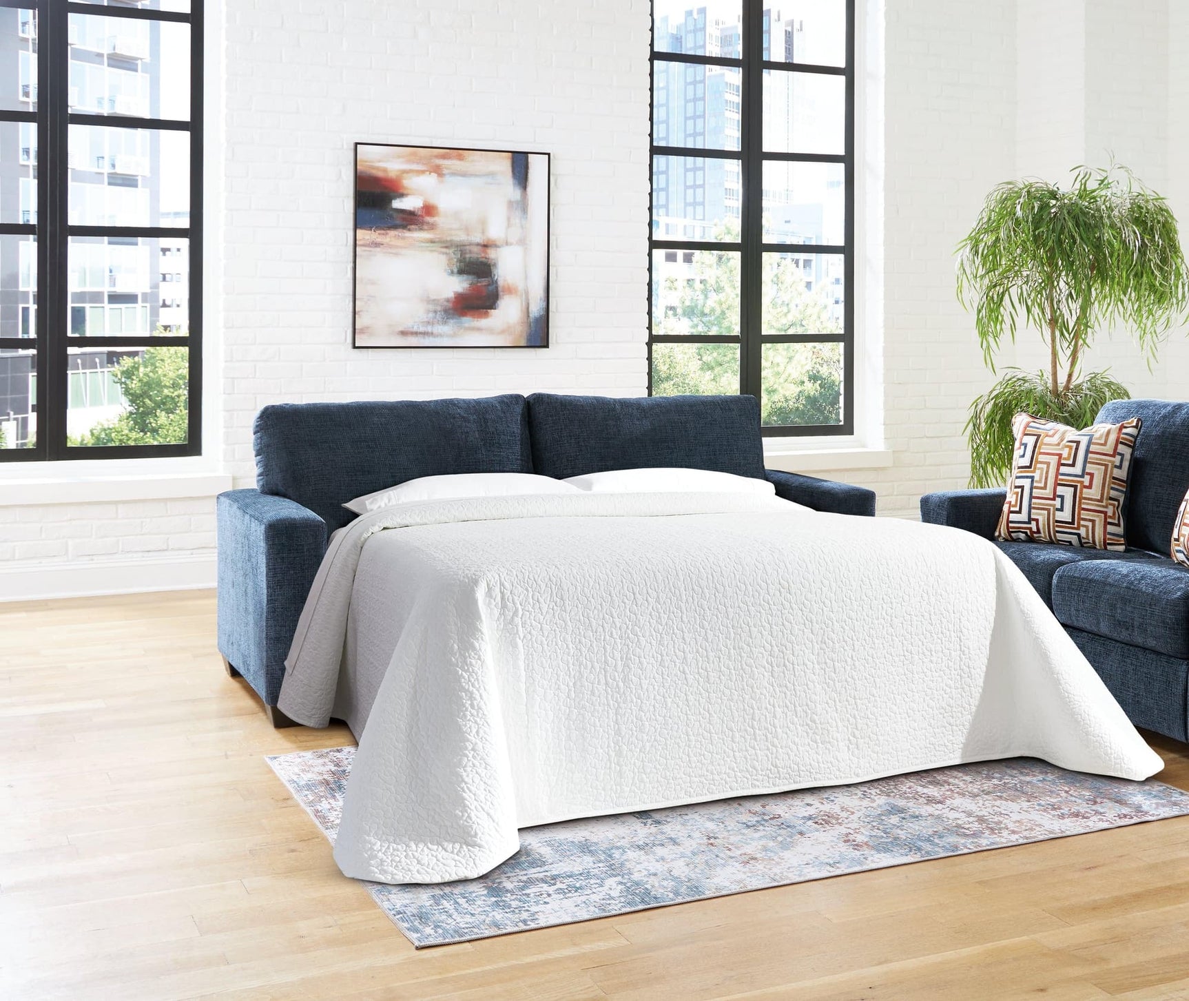 Aviemore Ink Chenille Queen Sofa Sleeper