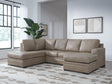 Amuleto Desert Leather 2-Piece Sectional with Chaise