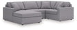Modmax Granite 4-Piece Sectional with Chaise