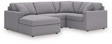 Modmax Granite 4-Piece Sectional with Chaise