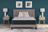 Elite Springs Firm Gray/Blue Twin Mattress