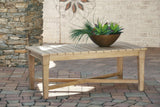 Carter Hall Beige Outdoor Coffee Table