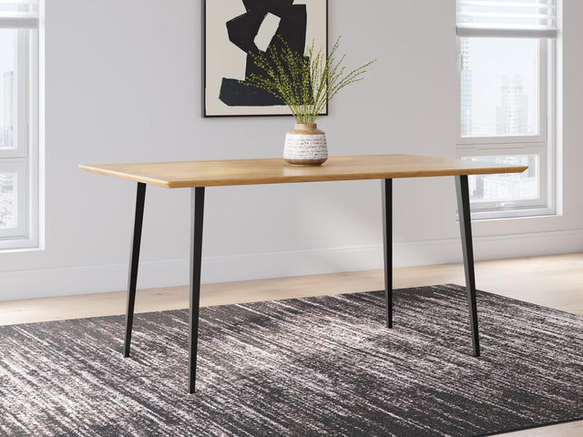 Gretlynn Black/Natural Dining Table