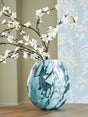 Cartshaw Iridescent Teal Vase