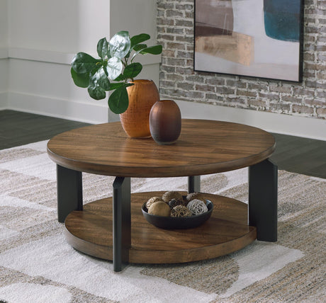 Kraeburn Brown/Black Coffee Table
