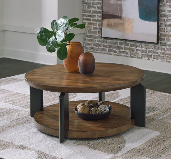 Kraeburn Brown/Black Coffee Table