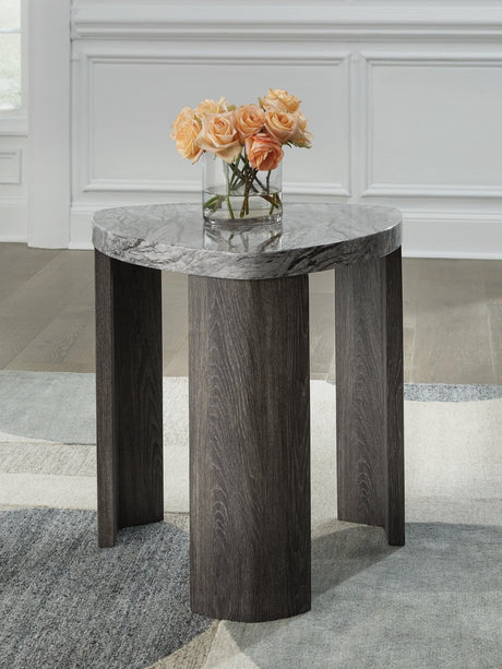 Surmour Gray/Brown End Table