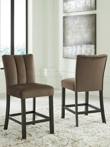 Jeshina Mocha Counter Height Barstool