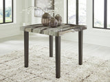 Jeshina Dark Brown/Beige Counter Height Dining Table