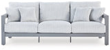 Hurley Park Gray Nuvella® Outdoor Sofa with Cushion
