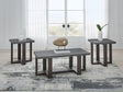 Dynnford Gray/Brown Table (Set of 3)