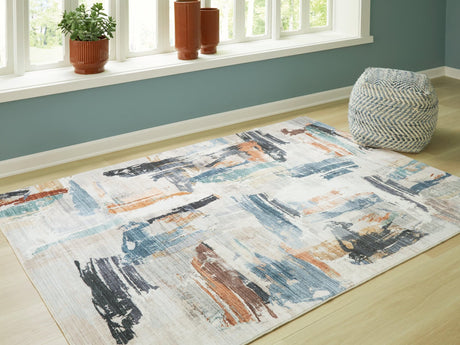 Hessland Multi 5' x 7' Washable Rug