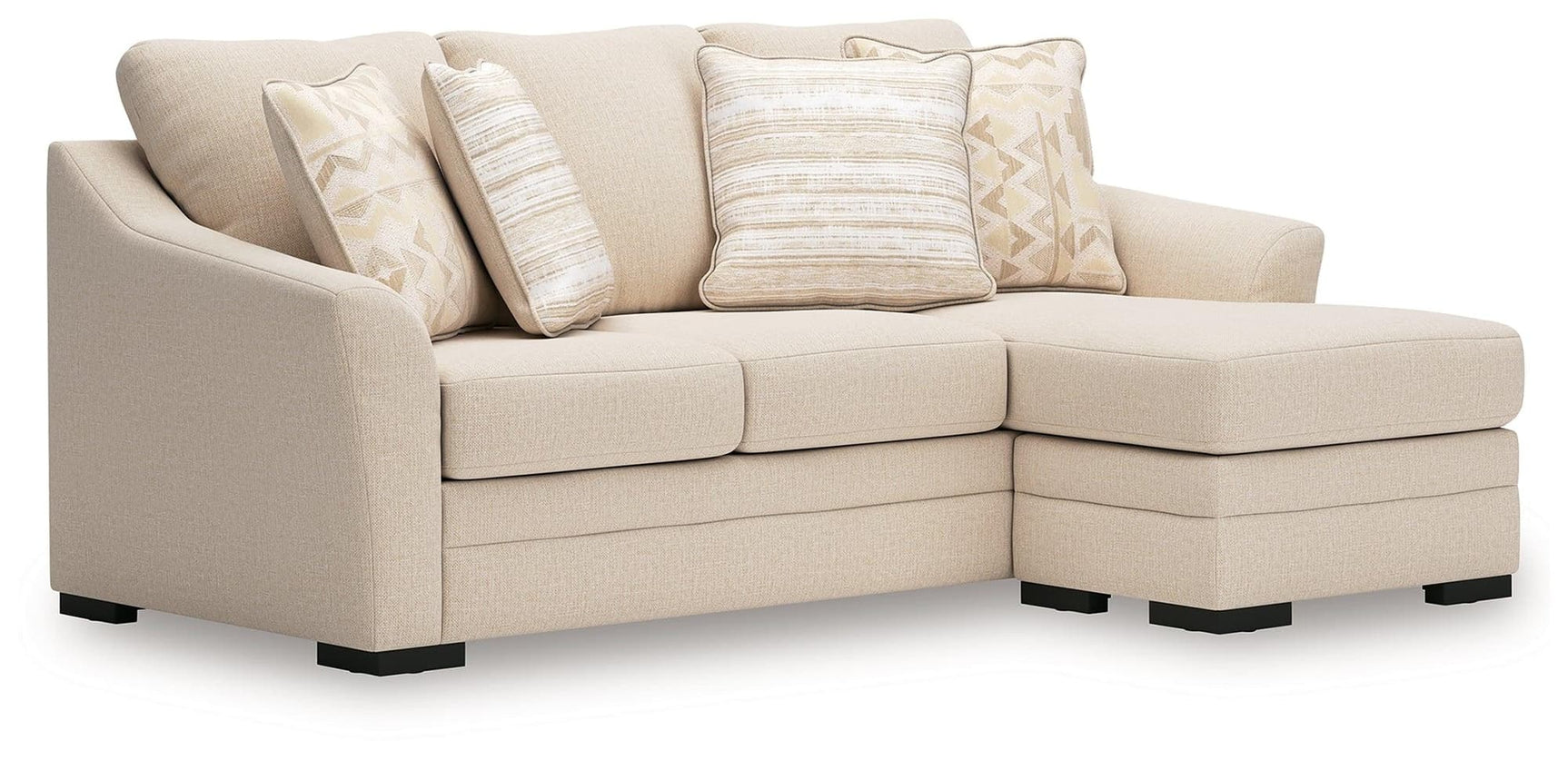 Lango Jute Chenille,Performance Fabric,Next-Gen Nuvella™ Queen Sofa Chaise Sleeper