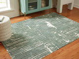 Cayworth Teal/White 8' x 10' Rug