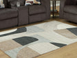 Edrickhill Grayish Teal/Taupe/Cream 5' x 7' Rug