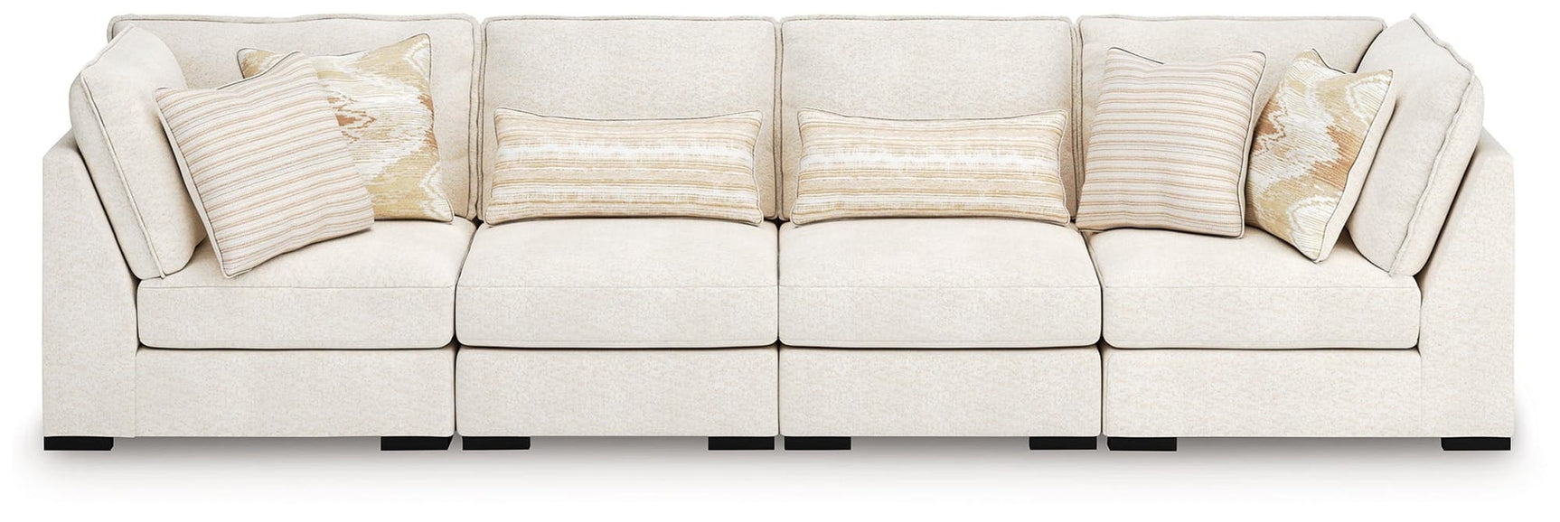Donelson Creek Vanilla Performance Fabric,Next-Gen Nuvella™,Chenille 4-Piece Sectional