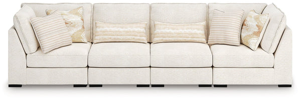 Donelson Creek Vanilla Performance Fabric,Next-Gen Nuvella™,Chenille 4-Piece Sectional