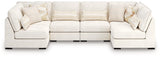 Donelson Creek Vanilla Performance Fabric,Next-Gen Nuvella™,Chenille 6-Piece Sectional