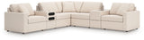 Modmax Oyster 7-Piece Balanced Sectional with Audio and Storage Consoles
