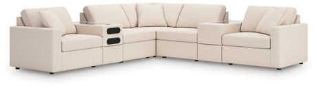 Modmax Oyster 7-Piece Balanced Sectional with Audio and Storage Consoles