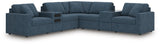 Modmax Ink 7-Piece Balanced Sectional with Audio and Storage Consoles