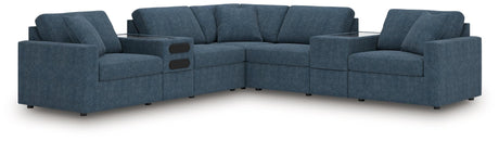 Modmax Ink 7-Piece Balanced Sectional with Audio and Storage Consoles