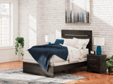 Hollivern Dark Gray Full Panel Bed