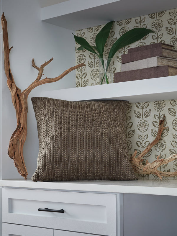 Landcher Brown Pillow (Set of 4)