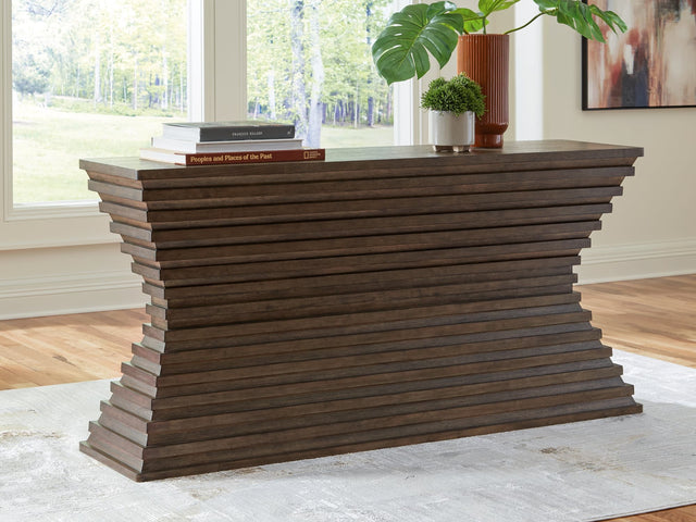 Hannodream Warm Brown Sofa Table