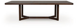 Dilenno Dark Brown Dining Extension Table