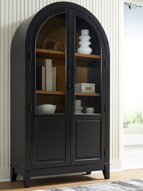 Dagandale Black/Natural Accent Cabinet