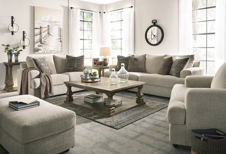 Soletren Stone Sofa, Loveseat, Chair and Ottoman