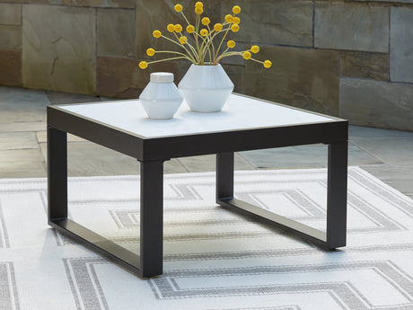 Beachloft Black 8-Piece Sectional with Ottoman and Coffee Table