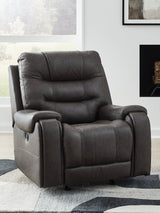 Femley Smoke Faux Leather Recliner
