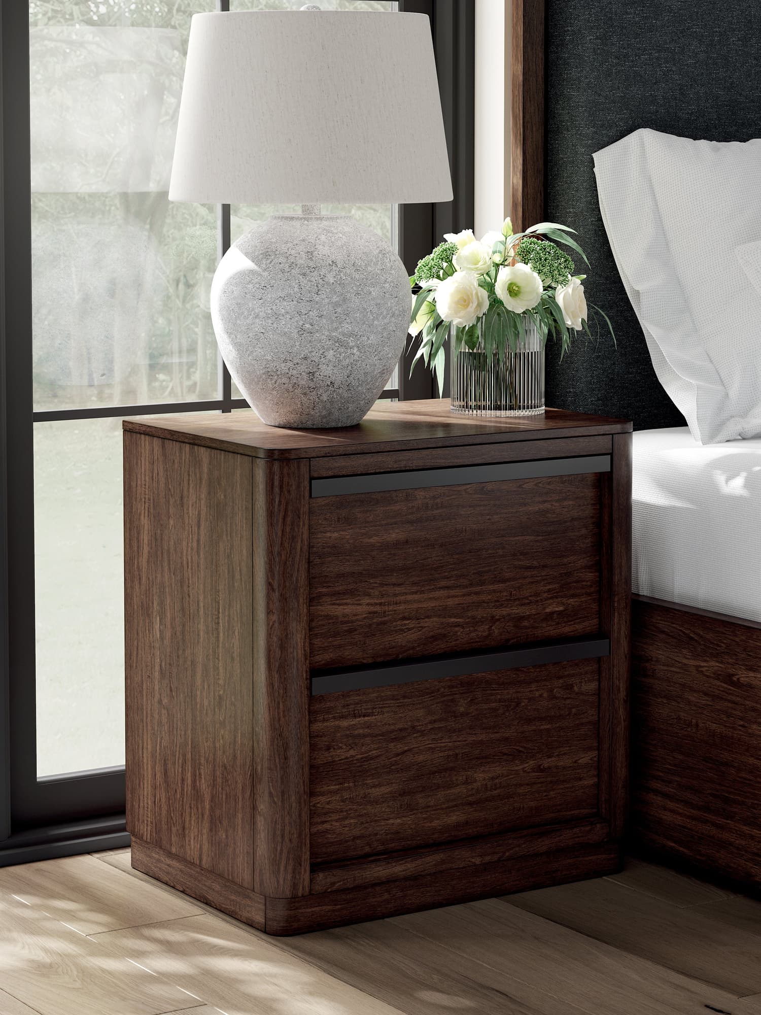Dilenno Dark Brown Nightstand