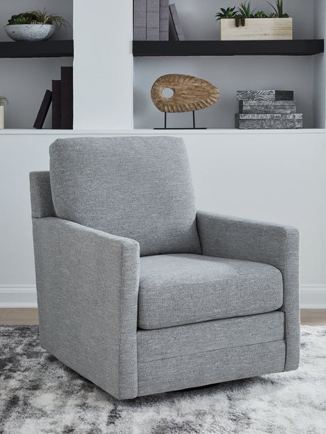 Freybourne Next-Gen Nuvella Pewter Next-Gen Nuvella™ Swivel Accent Chair