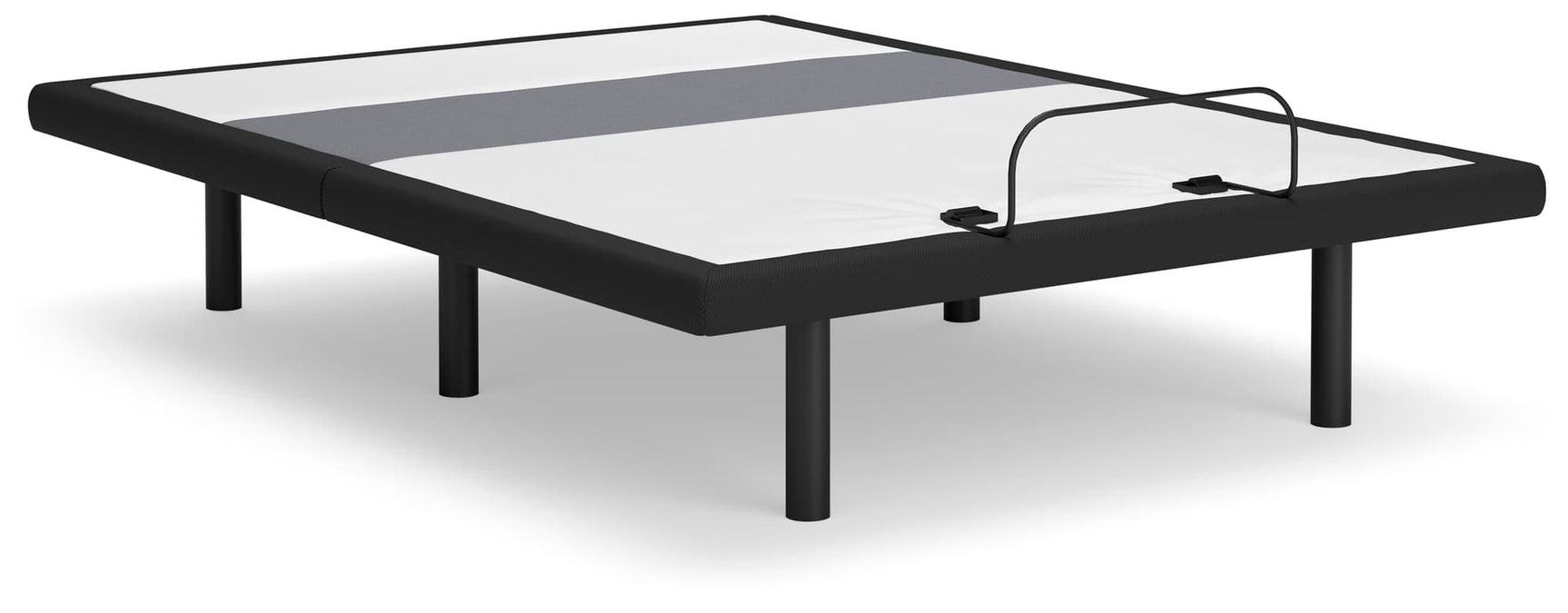 Best Base with Lumbar and Audio Charcoal Gray Queen Adjustable Base