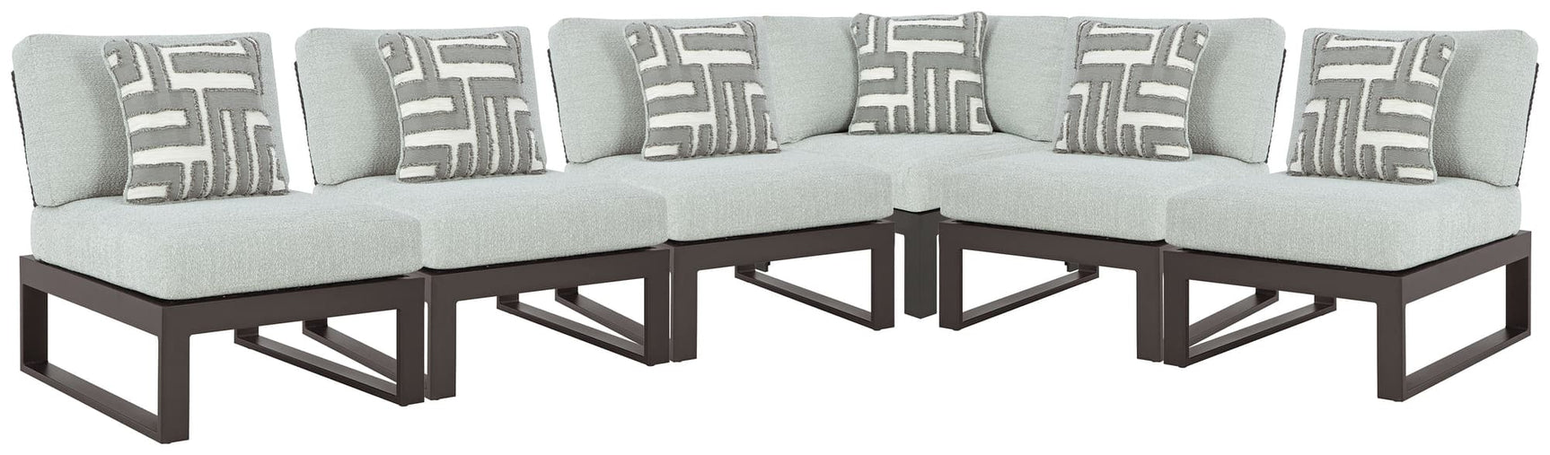 Beachloft Black 6-Piece Outdoor Sectional