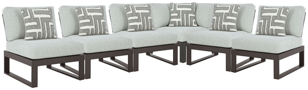 Beachloft Black 6-Piece Outdoor Sectional