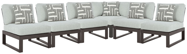 Beachloft Black 6-Piece Outdoor Sectional